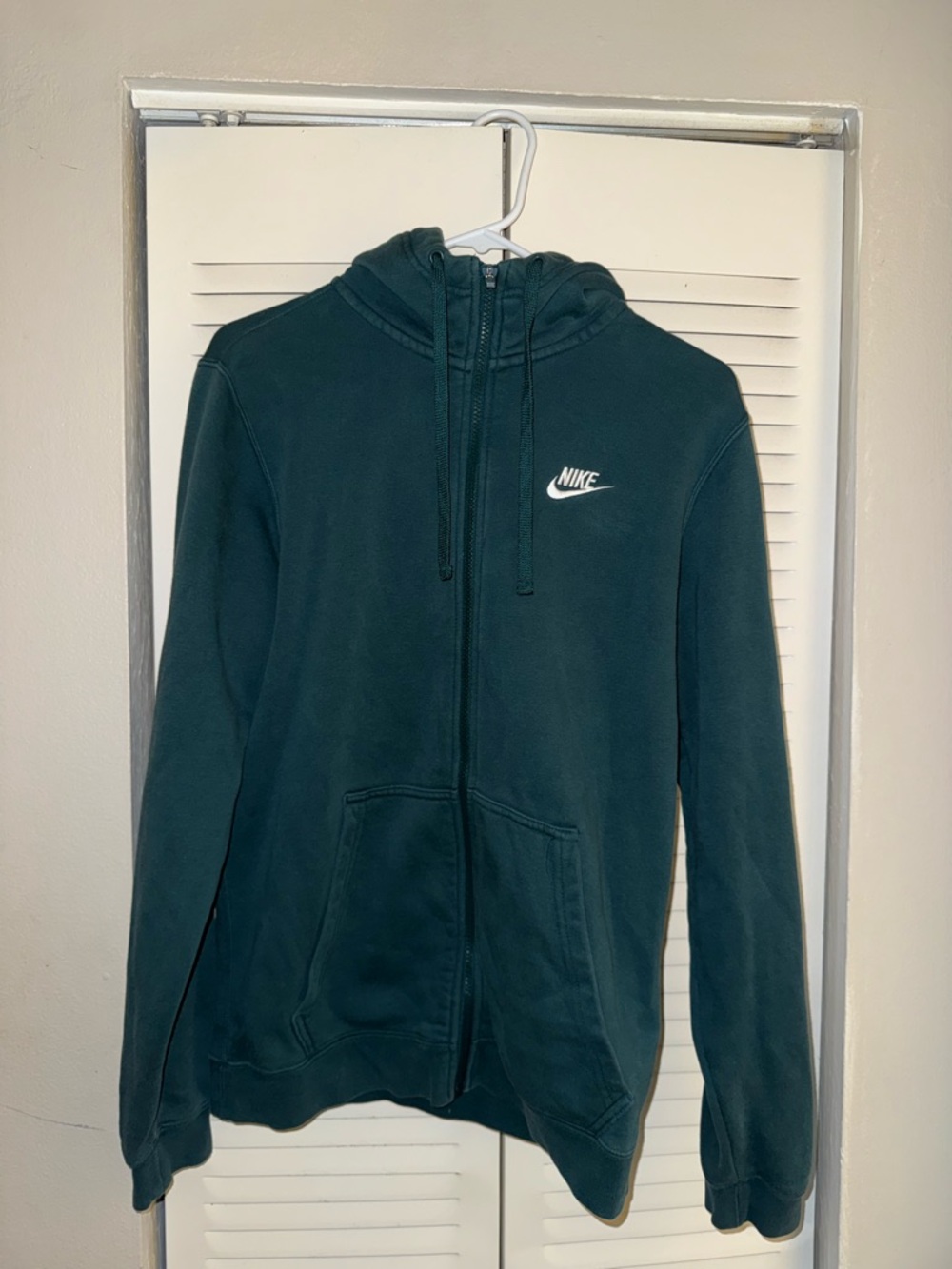Nike Full Zip Hoodie Green Men’s Size S Full Zip Sweatshirt